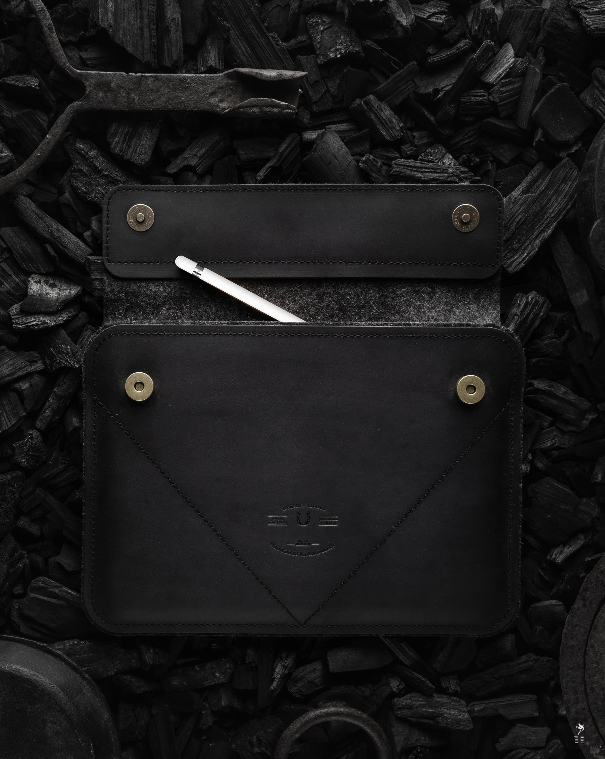 HOUSSE IPAD PRO/AIR EN CUIR ANTHRACITE