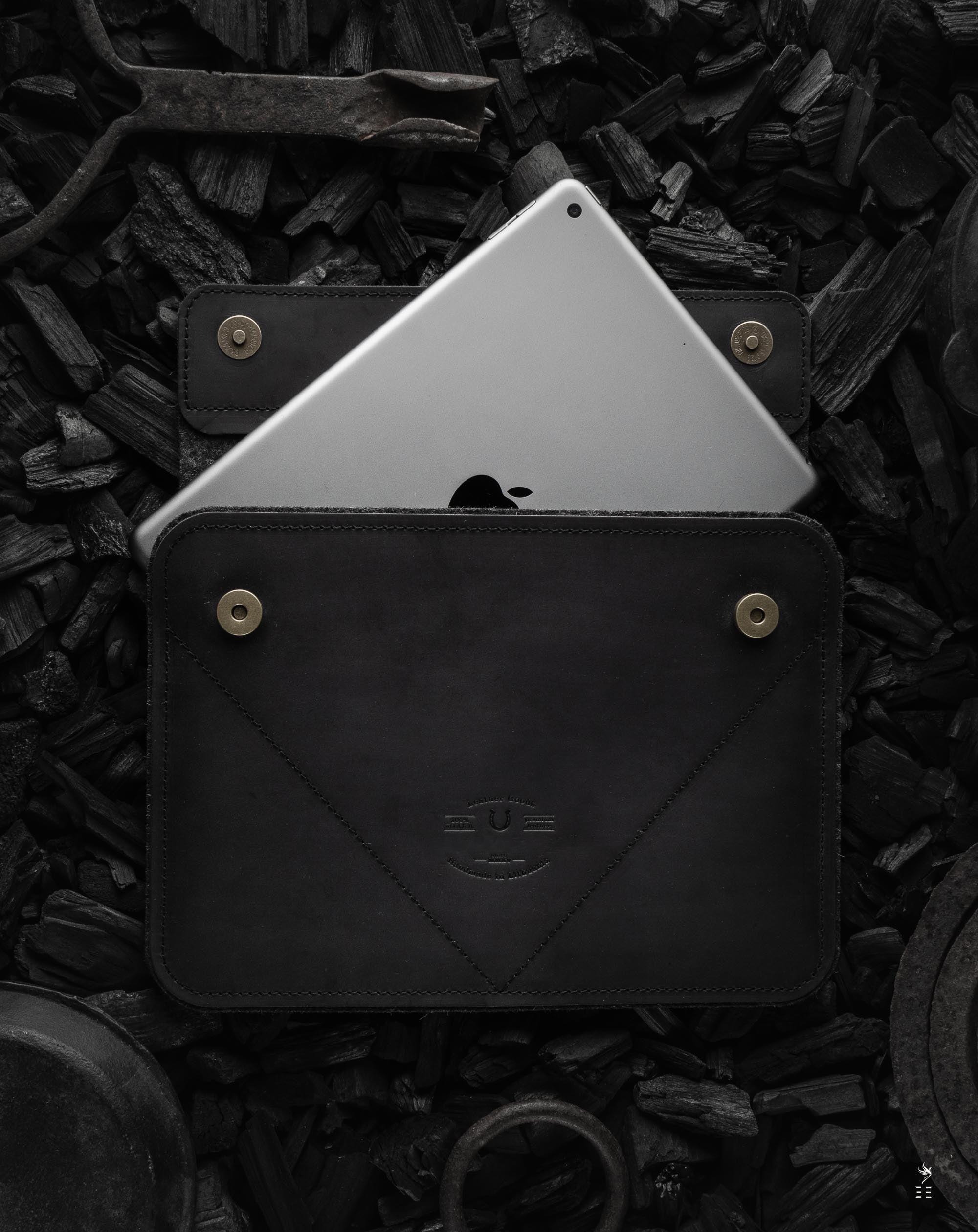 HOUSSE IPAD PRO/AIR EN CUIR ANTHRACITE