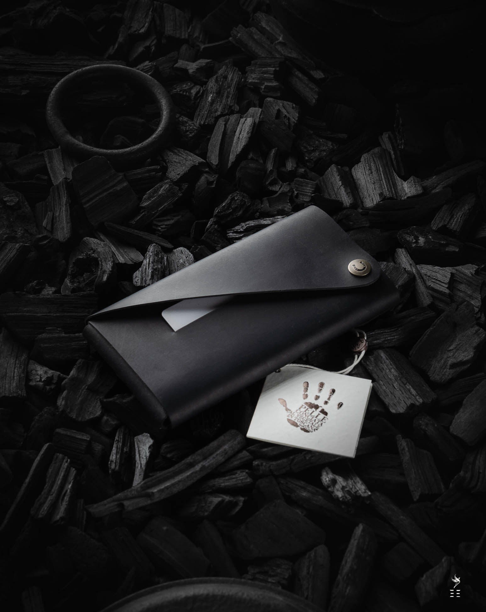 ÉTUI iPHONE/PORTEFEUILLE EN CUIR⏐ANTHRACITE