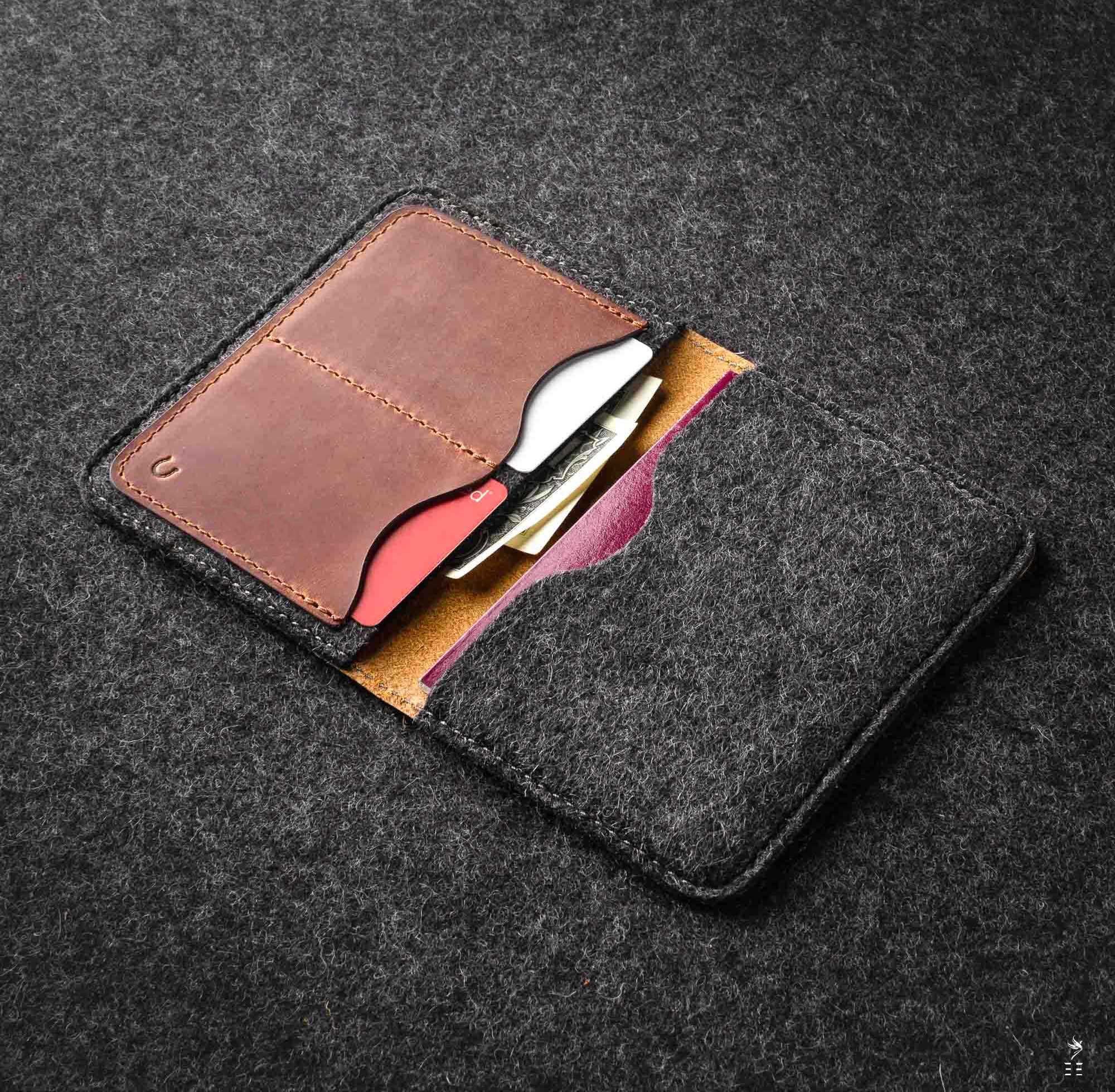 PORTEFEUILLE EN CUIR ÉTUI PASSEPORT CHIUSI