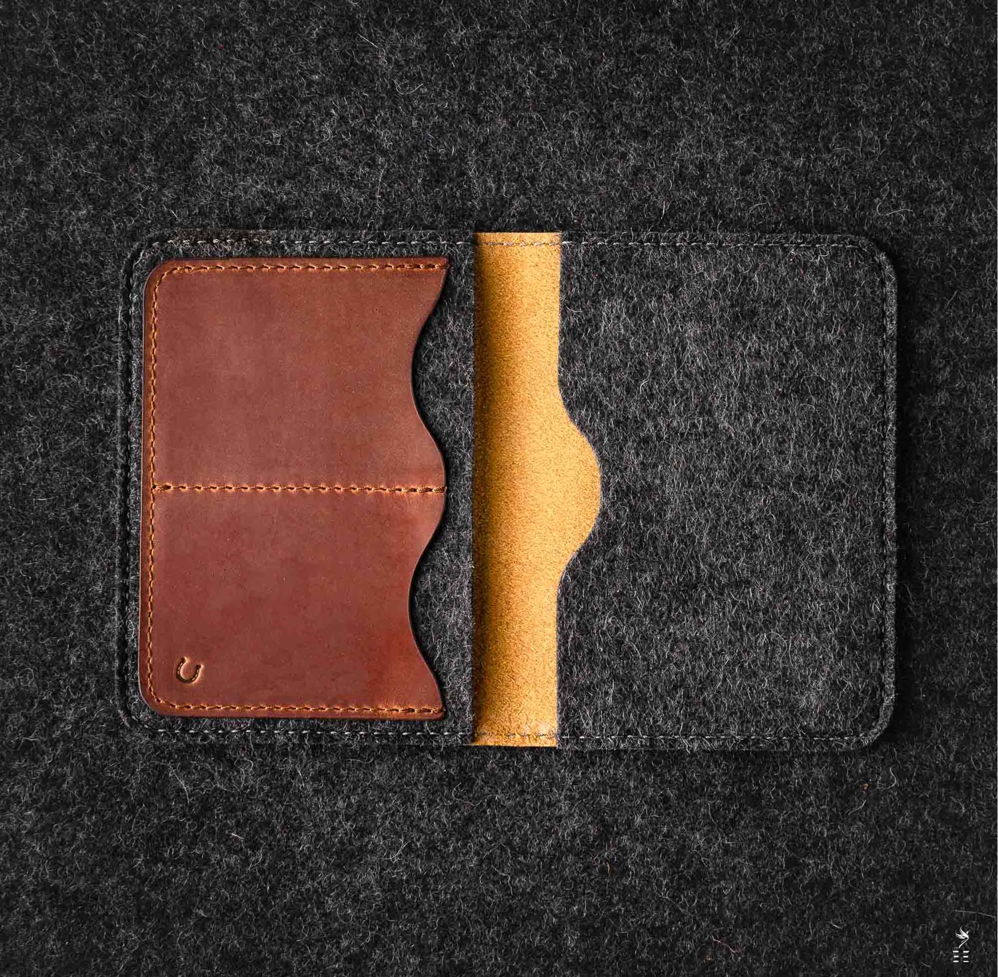PORTEFEUILLE EN CUIR ÉTUI PASSEPORT CHIUSI