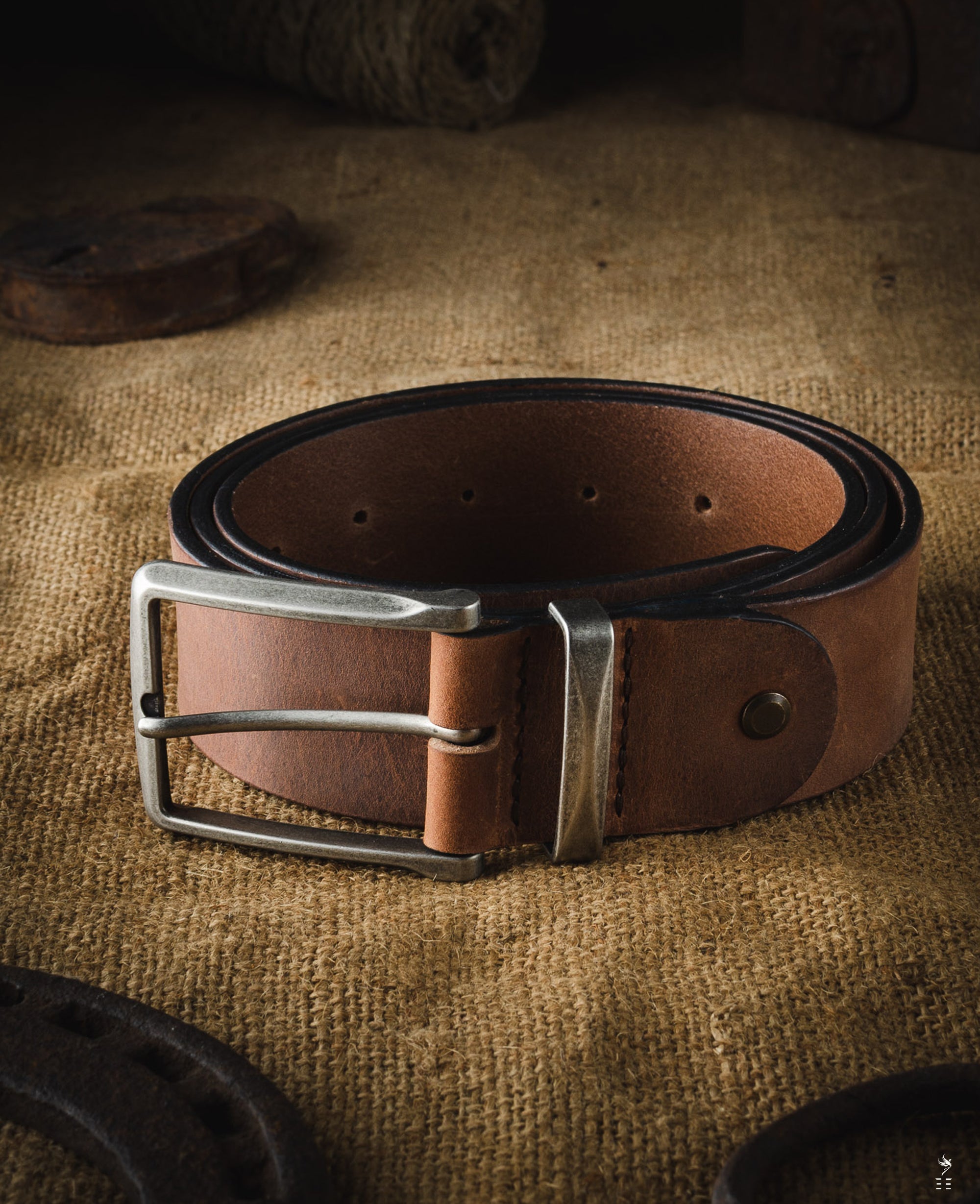 CEINTURE EN CUIR TANNAGE VÉGÉTAL LINCOLN | MARRON CLASSIQUE