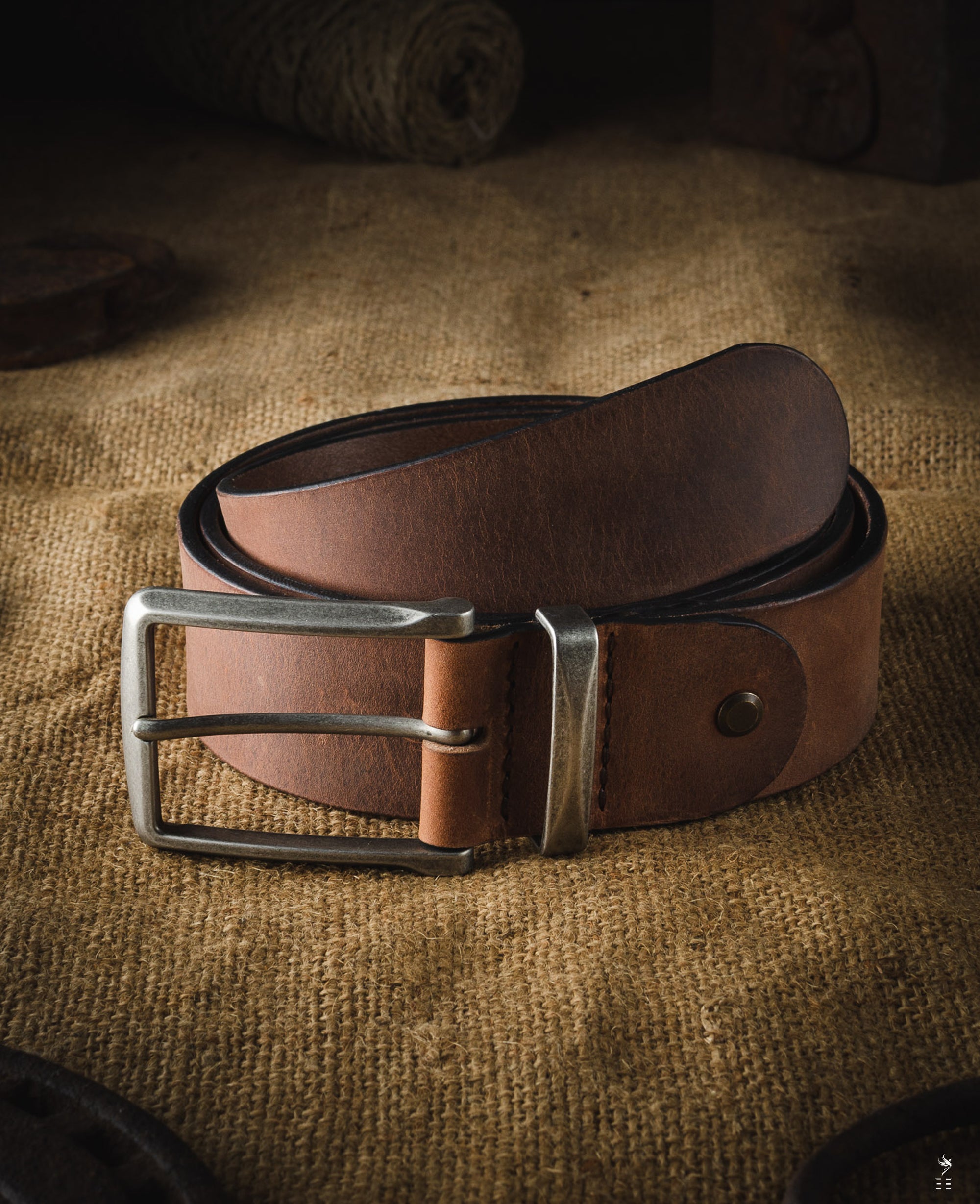 CEINTURE EN CUIR TANNAGE VÉGÉTAL LINCOLN | MARRON CLASSIQUE