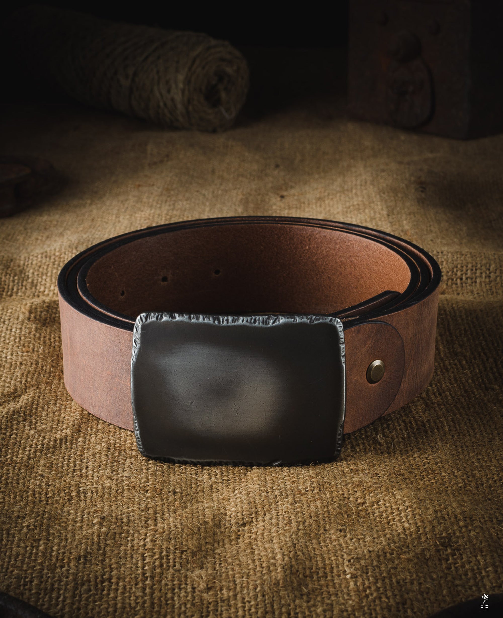 CEINTURE EN CUIR TANNAGE VÉGÉTAL STONE | MARRON CLASSIQUE