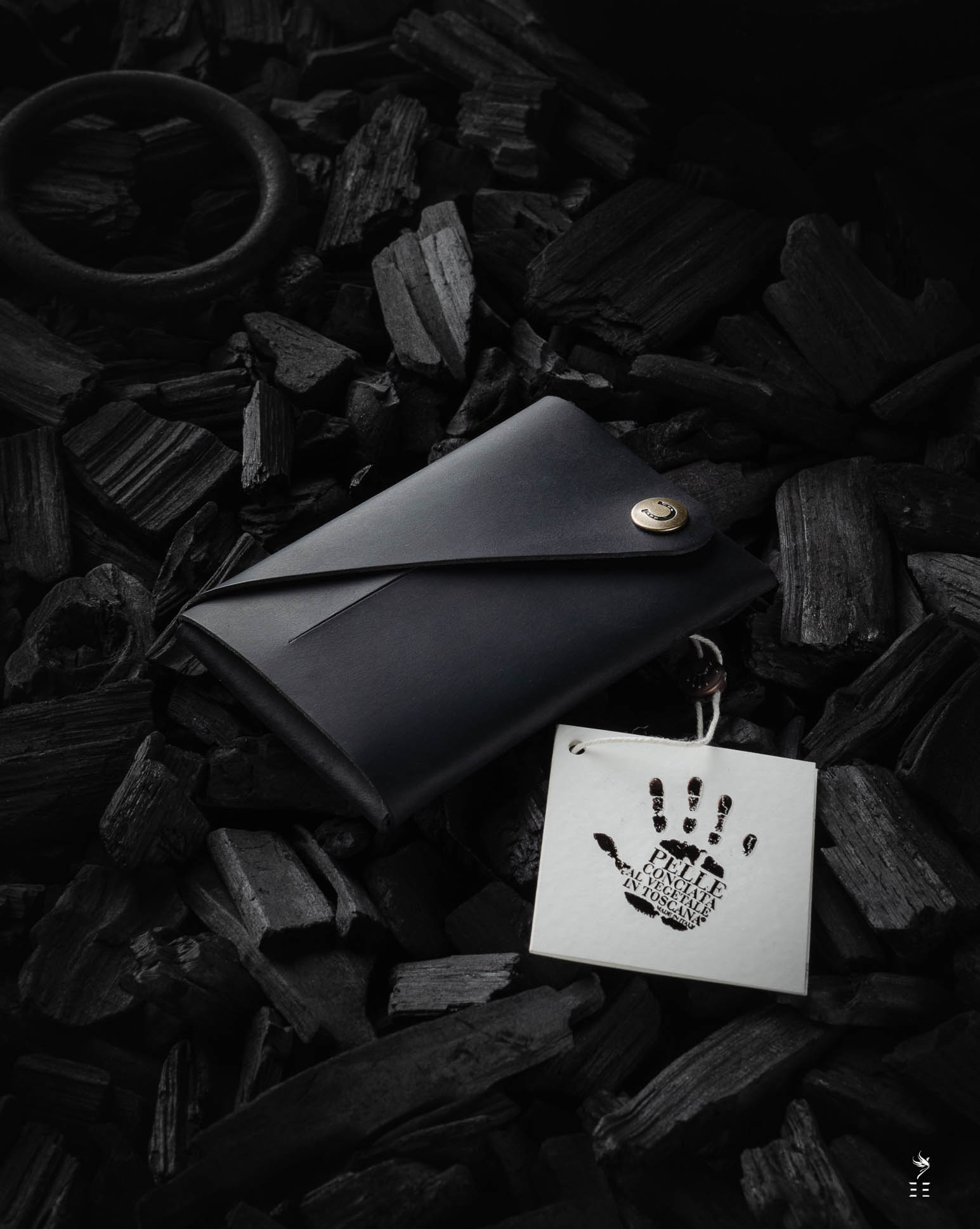 PORTEFEUILLE EN CUIR PORTE-CARTES ANTHRACITE