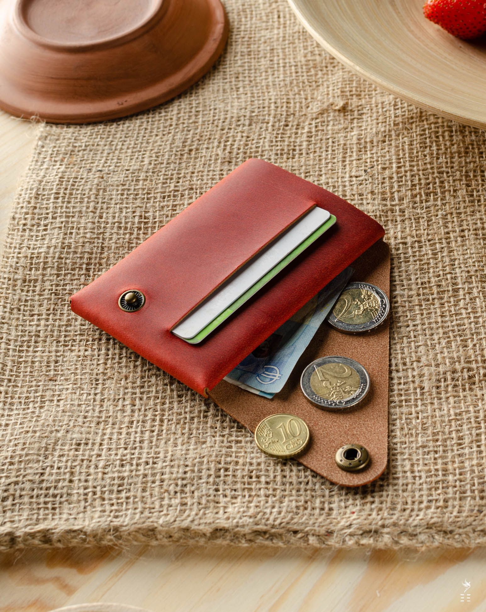PORTEFEUILLE EN CUIR PORTE-CARTES FRAGOLA