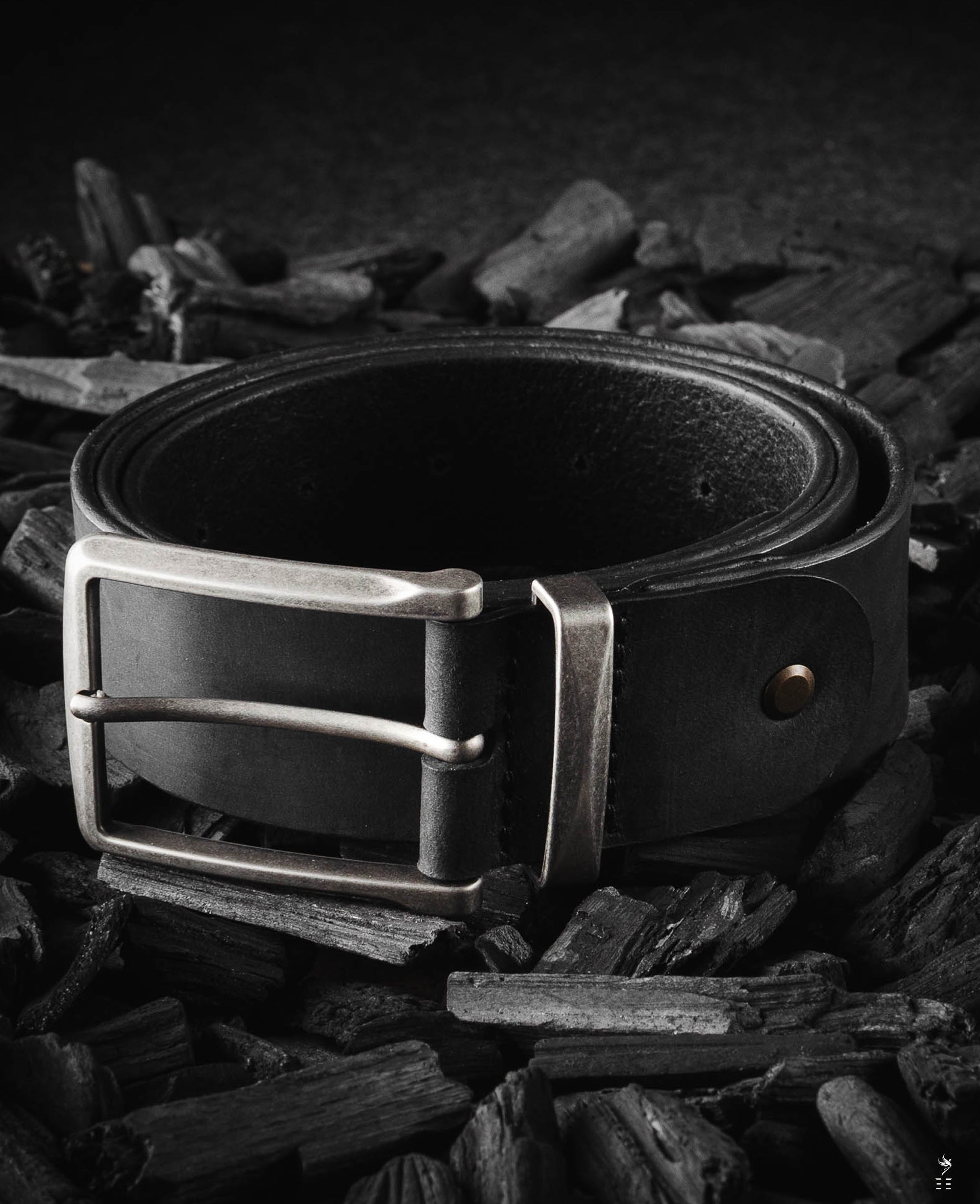 CEINTURE EN CUIR TANNAGE VÉGÉTAL LINCOLN | ANTHRACITE