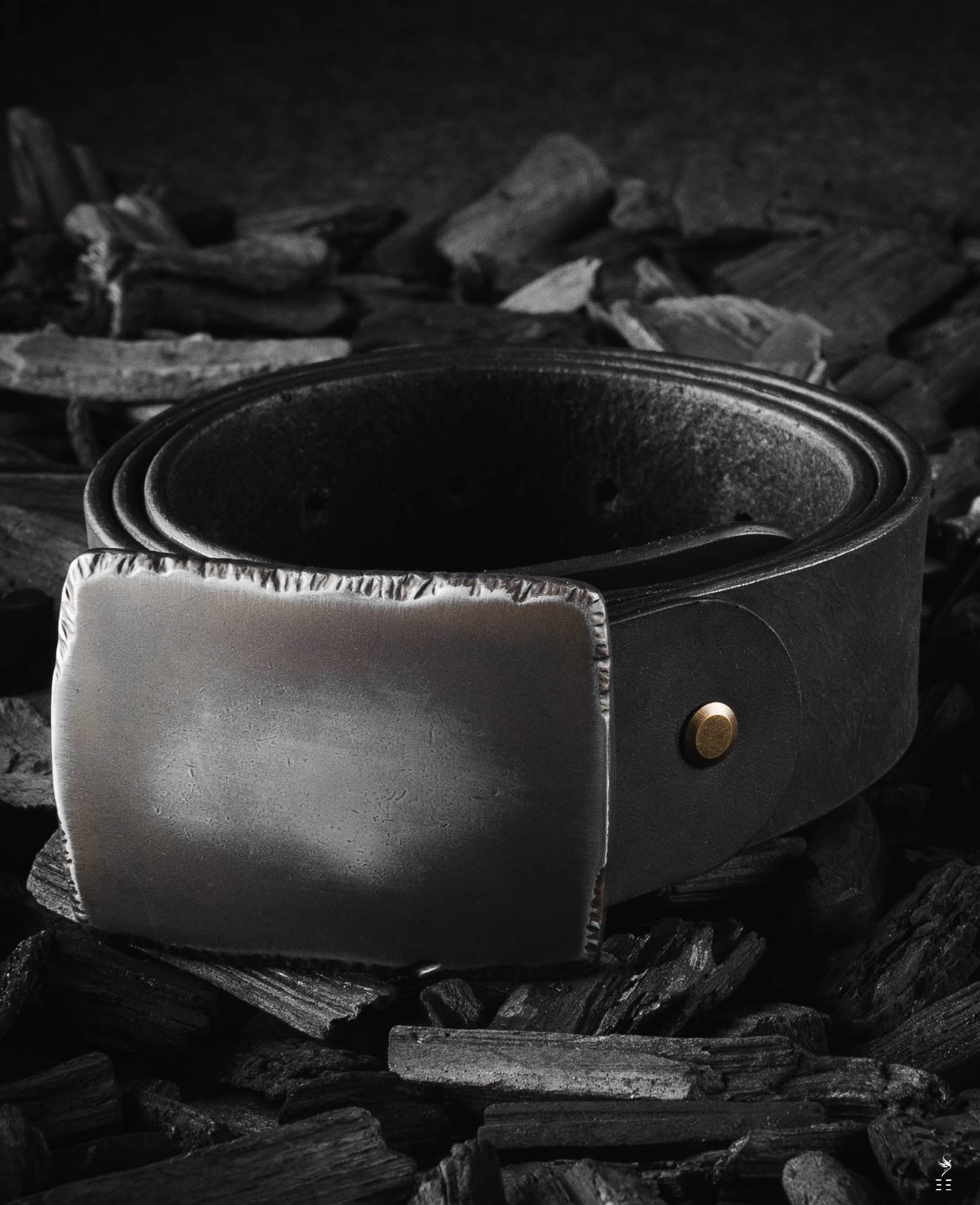 CEINTURE EN CUIR TANNAGE VÉGÉTAL STONE | ANTHRACITE