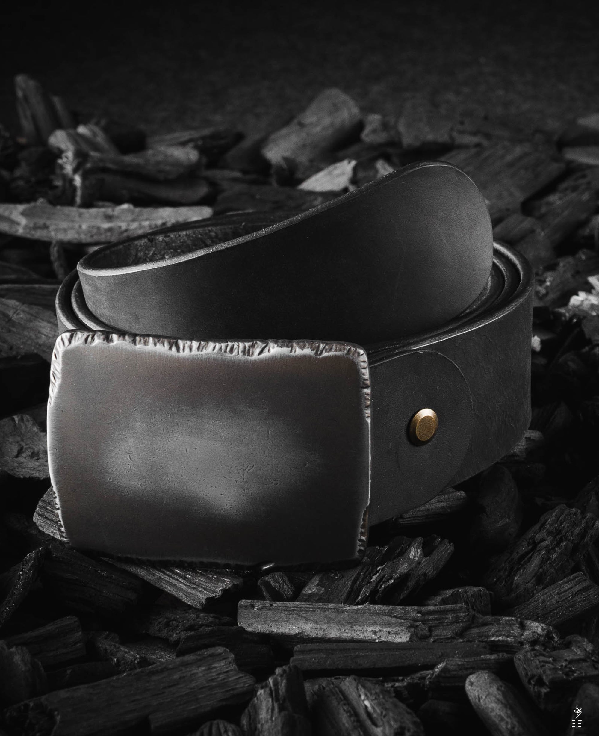 CEINTURE EN CUIR TANNAGE VÉGÉTAL STONE | ANTHRACITE