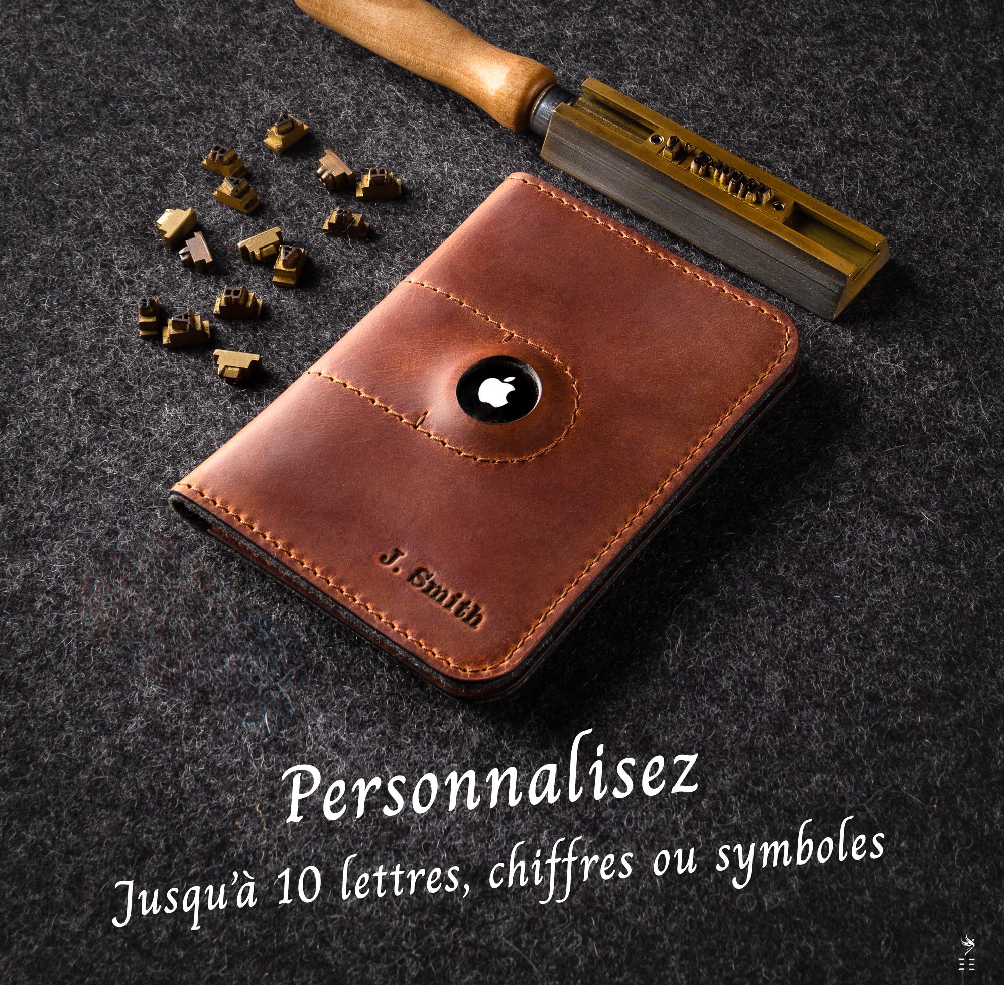 PORTEFEUILLE EN CUIR ÉTUI PASSEPORT AIRTAG BARGA