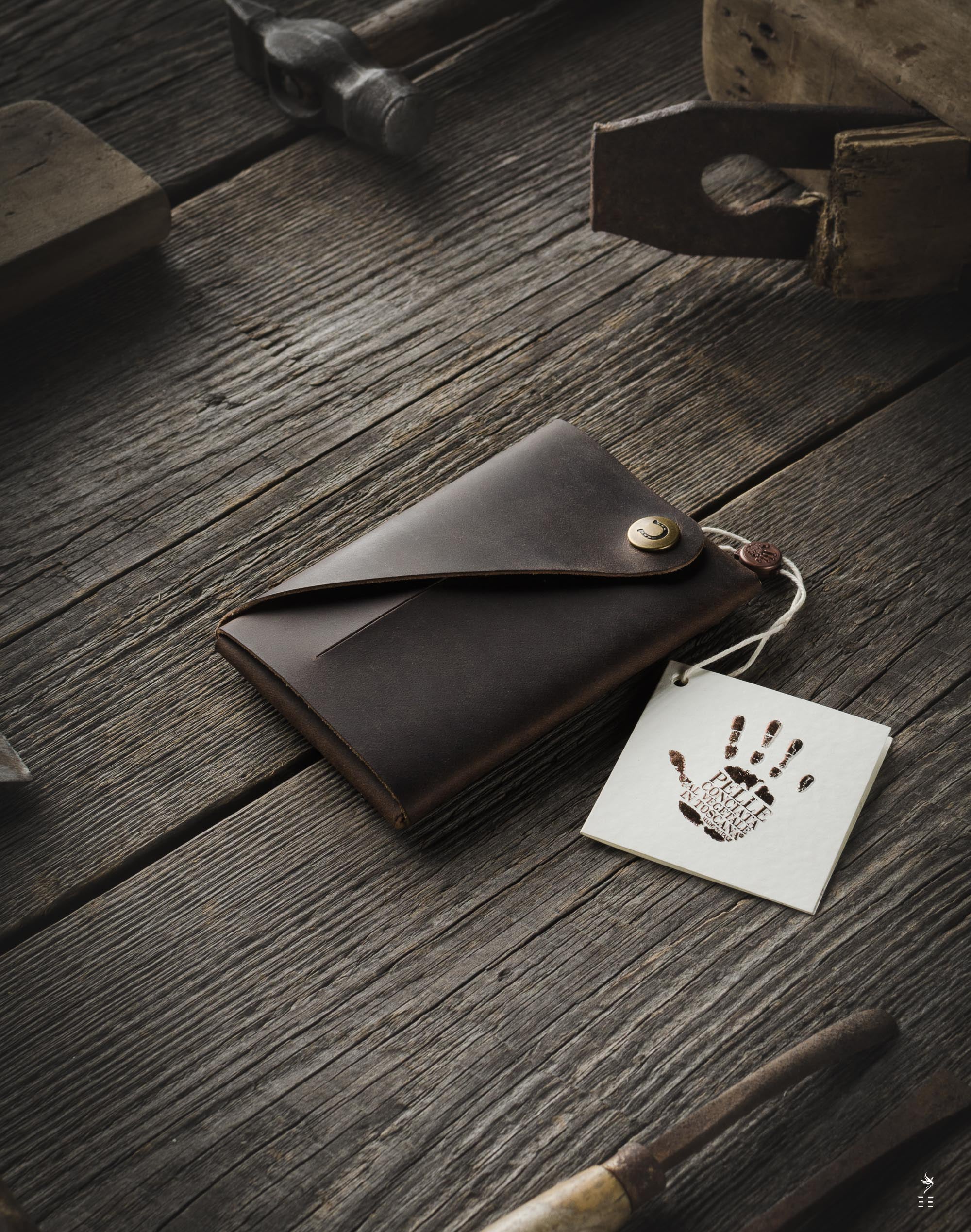 PORTEFEUILLE EN CUIR PORTE-CARTES BOIS SAUVAGE