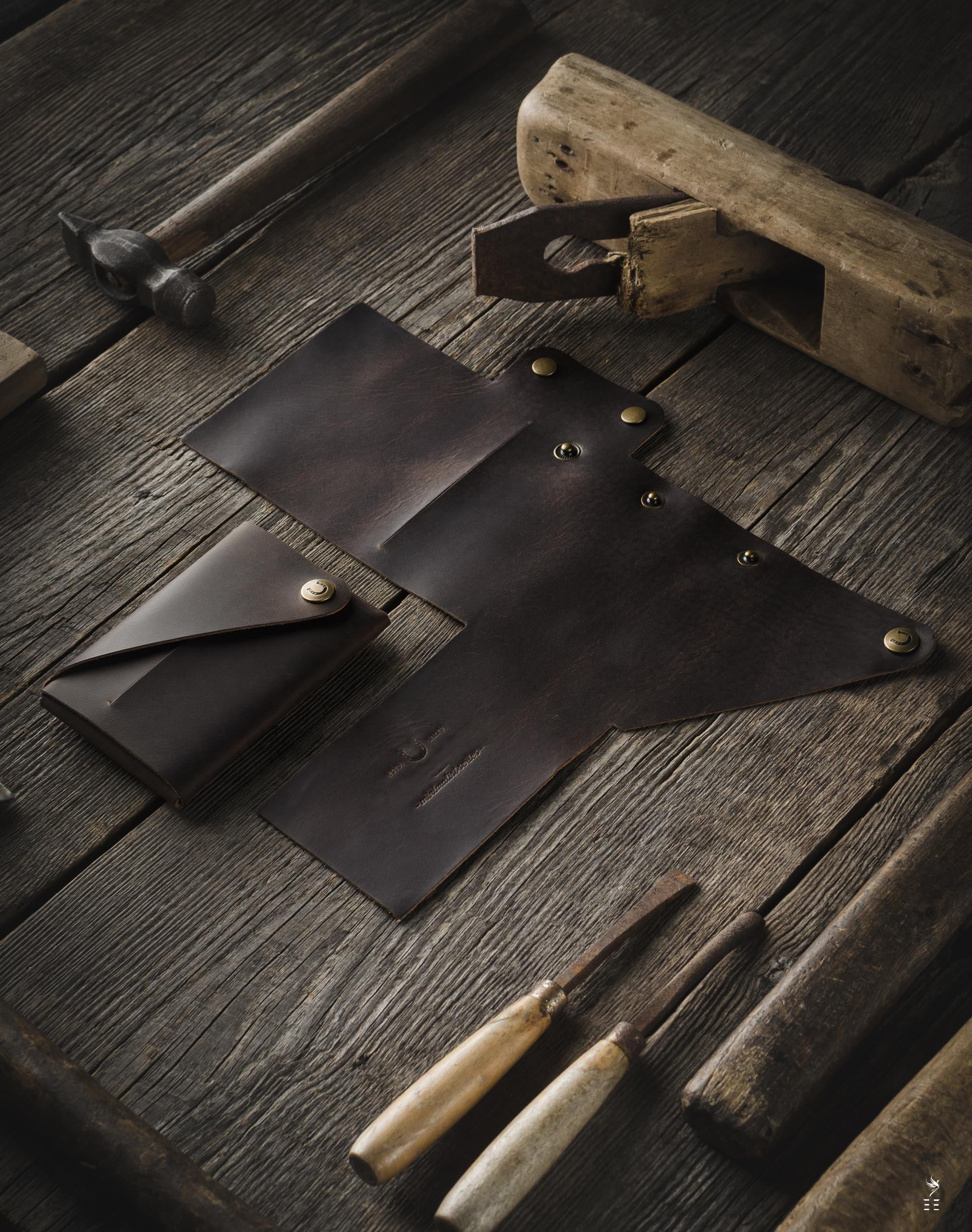 PORTEFEUILLE EN CUIR PORTE-CARTES BOIS SAUVAGE
